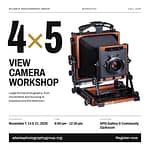 Workshop - 4x5 View Camera Workshop