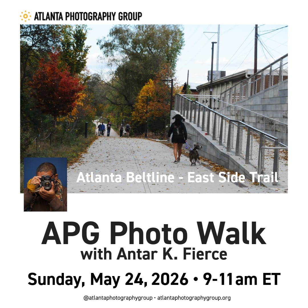 APG Spring Photo Walk - Atlanta Beltline  East Side Trail with Antar K. Fierce