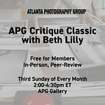 Critique: In-Person Critique Group moderated by Beth Lilly