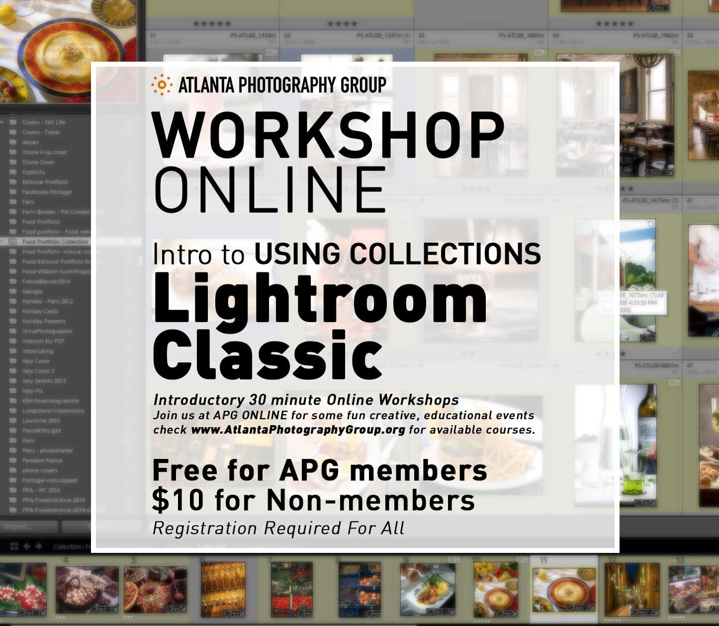Workshop Online: Using Collections in Lightroom Classic