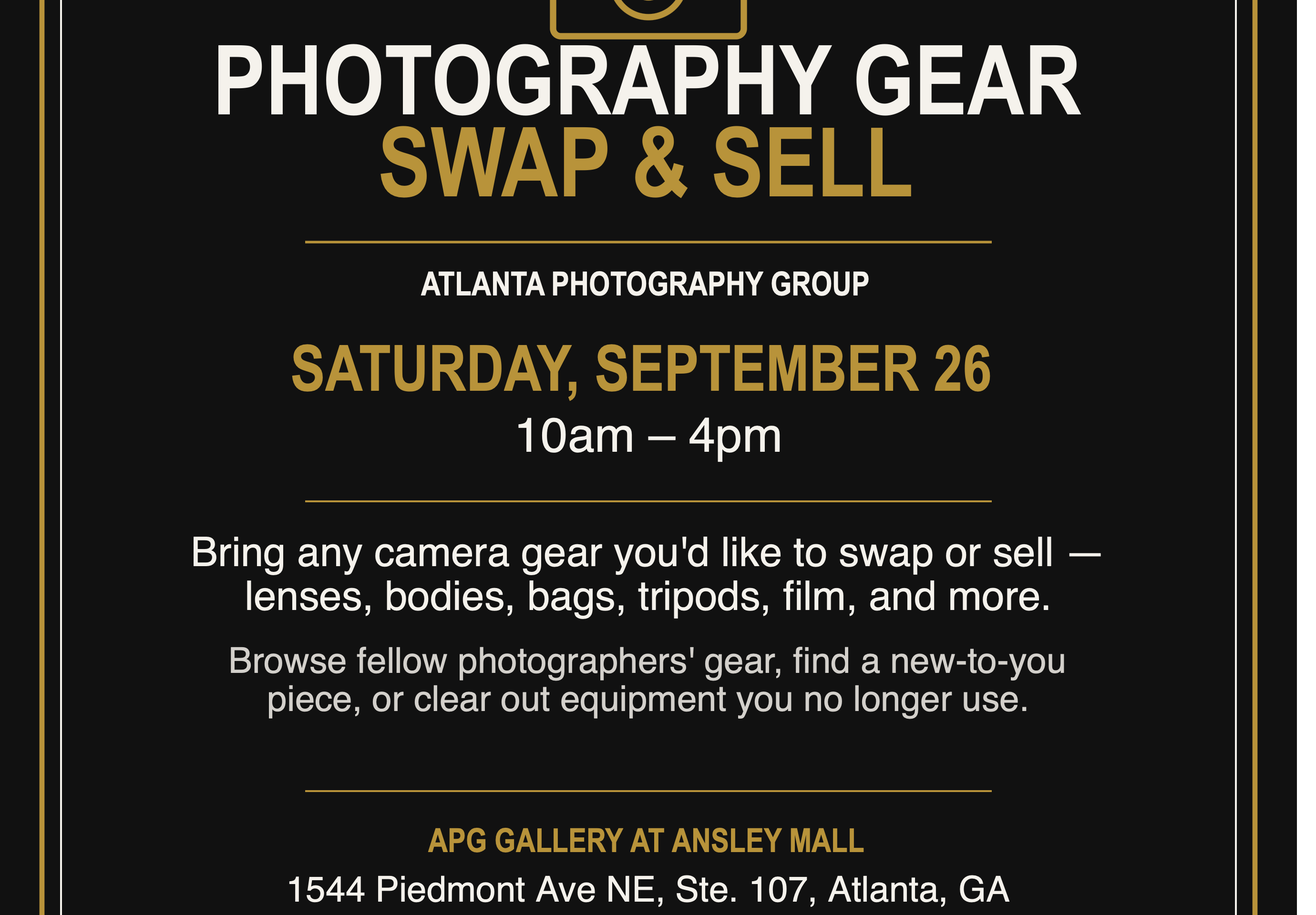 Photography Gear Swap & Sell