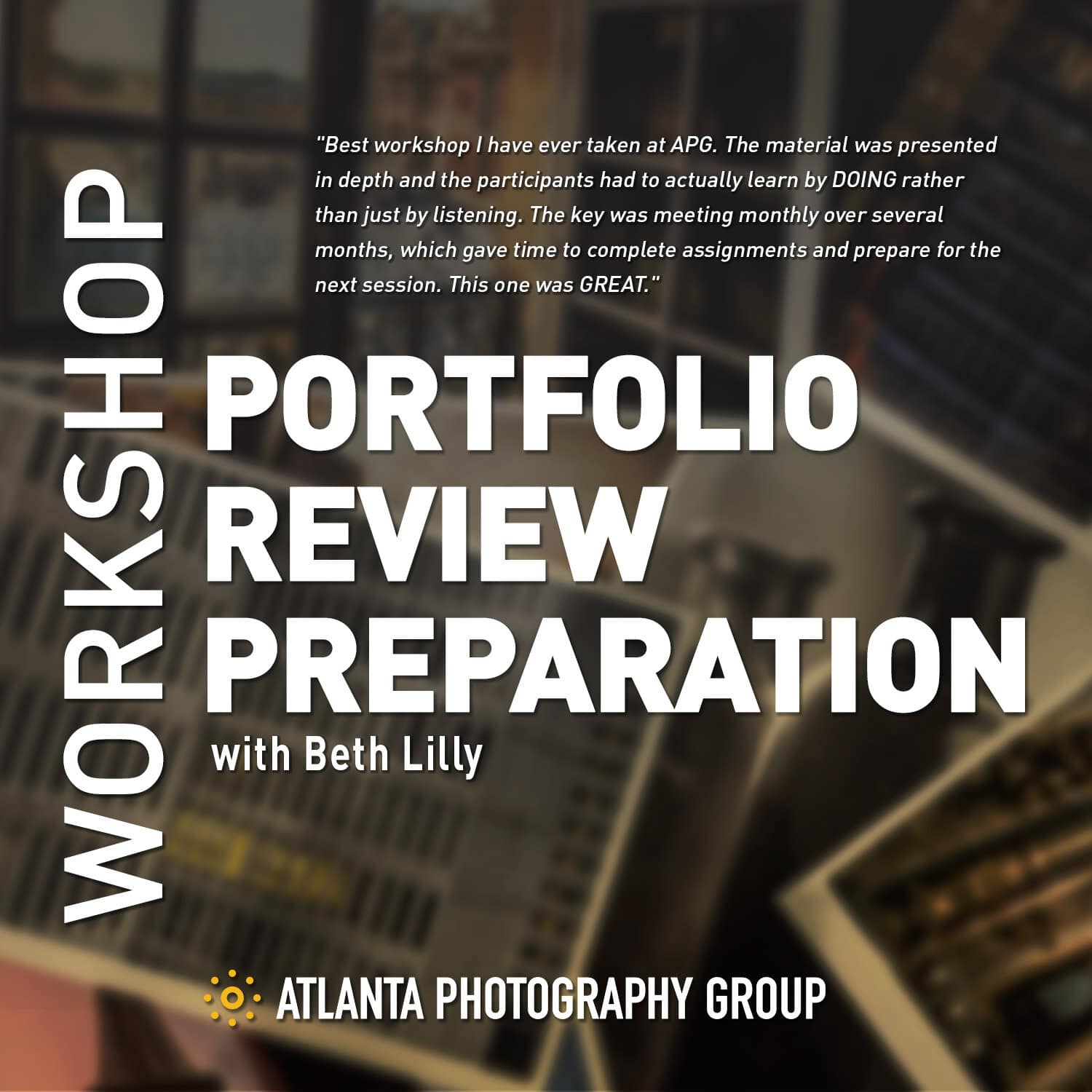 Workshop: Portfolio Review Preparation